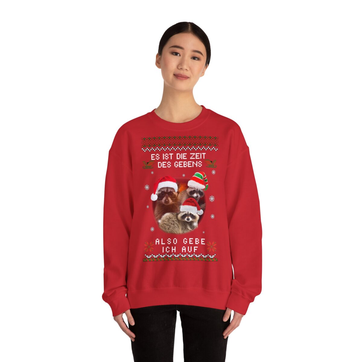 Es ist die Zeit des gebens - also gebe ich auf | Frontprint | Unisex Fit | Crewneck Sweatshirt – Bild 10