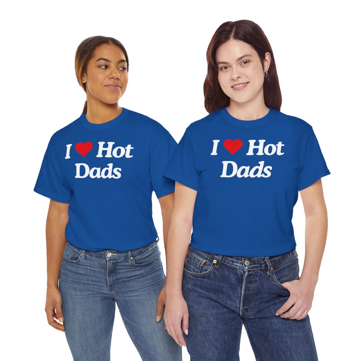 I ❤️ hot dads | Frontprint | Unisex | Heavy Cotton Tee – Bild 3