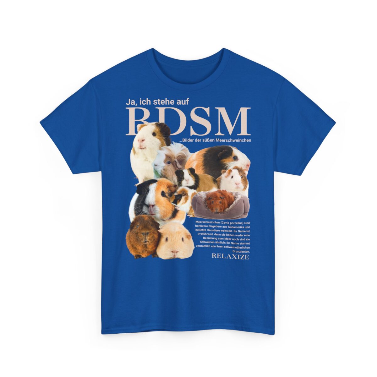 BDSM - Bilder der süßen Meerschweinchen | Frontprint | | Unisex Fit | Heavy Cotton – Bild 12