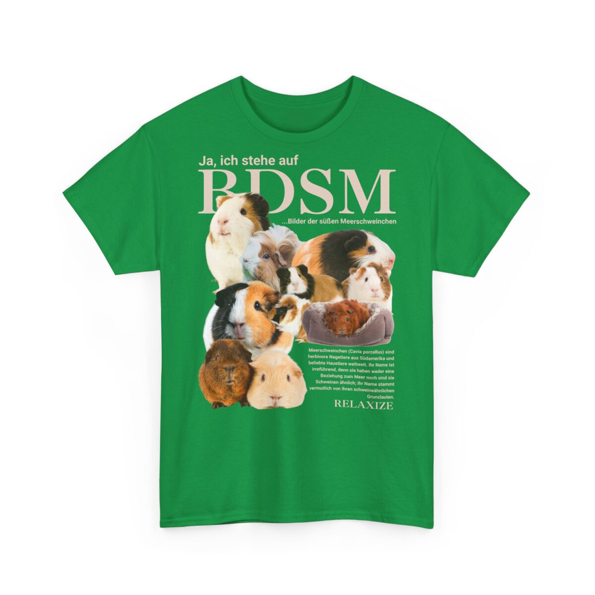 BDSM - Bilder der süßen Meerschweinchen | Frontprint | | Unisex Fit | Heavy Cotton – Bild 9
