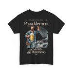 Papa klemmt sich heute die Batterie ab | Frontprint | Unisex Fit | Heavy Cotton Tee