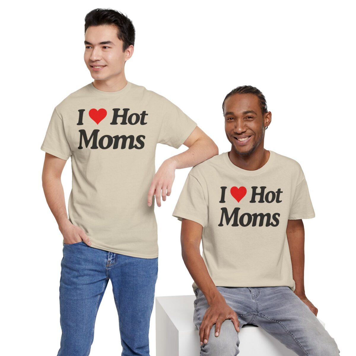 I ❤️ moms | Frontprint | Unisex Fit | Heavy Cotton Tee – Bild 8