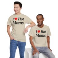 I ❤️ moms | Frontprint | Unisex Fit | Heavy Cotton Tee – Bild 8