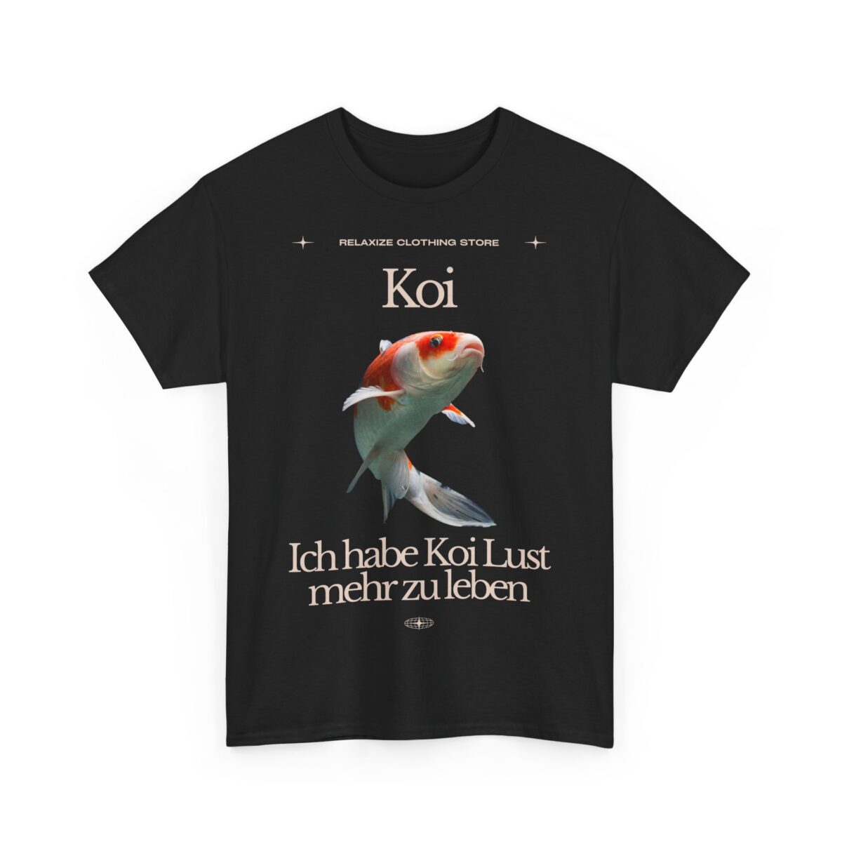 Ich hab Koi Lust mehr zu leben | Frontprint | Unisex Tee  | Heavy Cotton – Bild 1