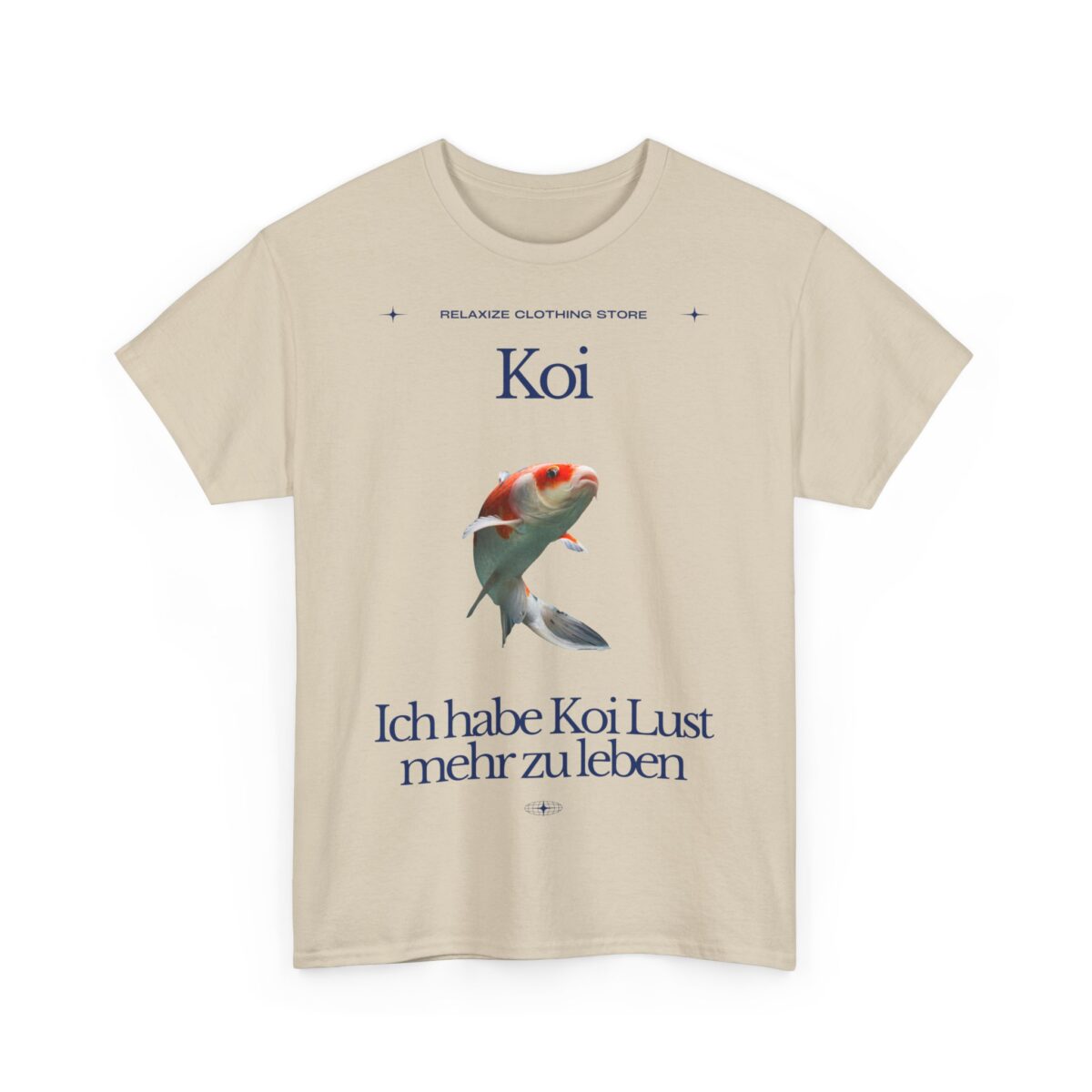 Ich hab Koi Lust mehr zu leben | Frontprint | Unisex Tee  | Heavy Cotton – Bild 10