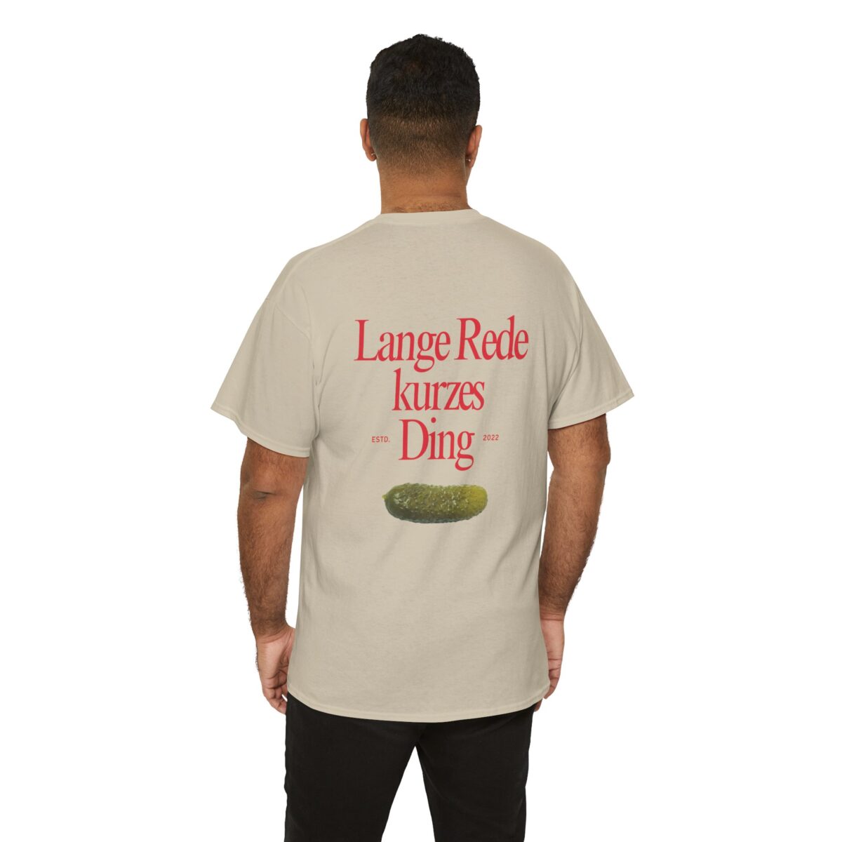Lange Rede Kurzes Ding | Backprint | Unisex Tee  | Heavy Cotton – Bild 1