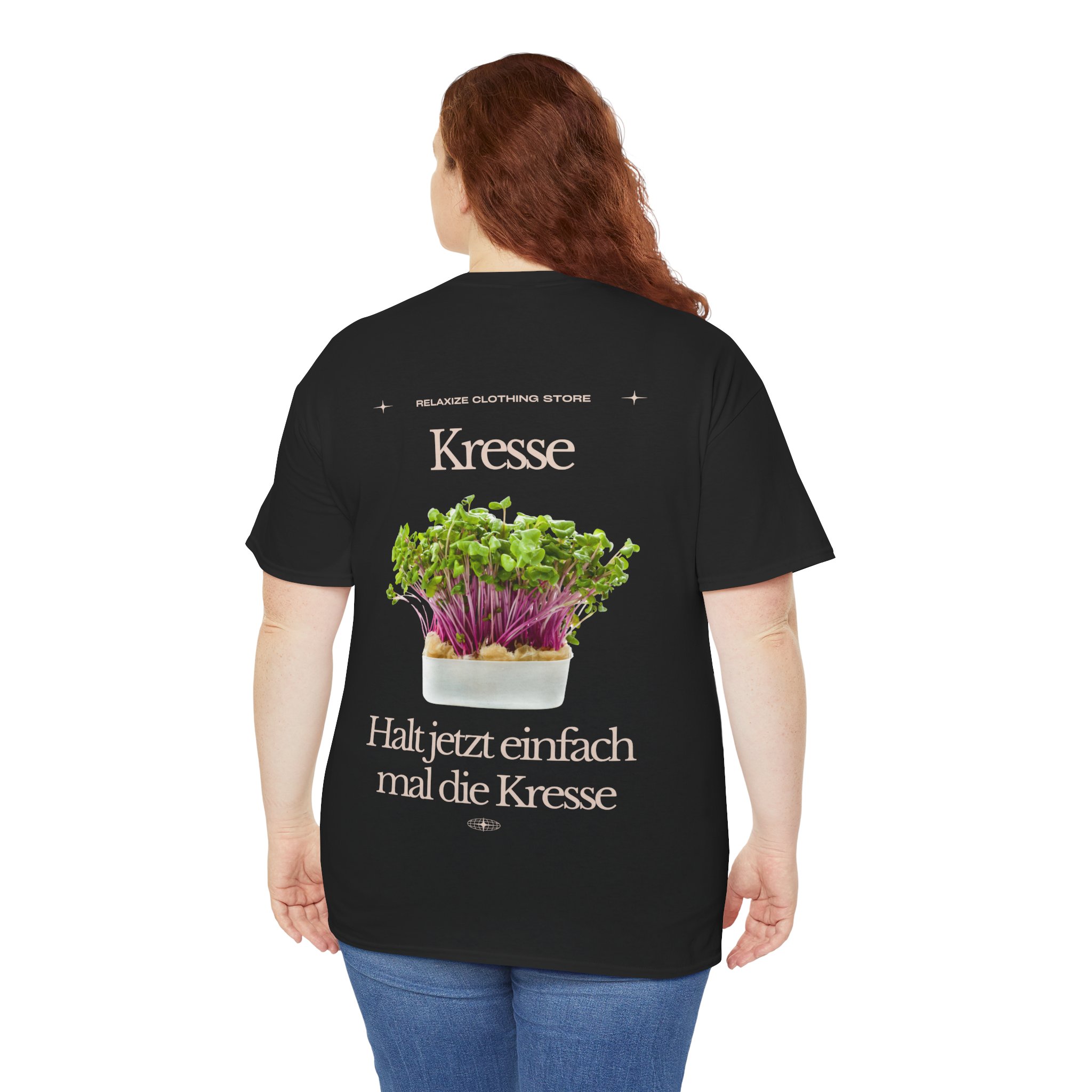 8466243031538282502_2048.jpeg Halt jetzt einfach mal die Kresse | Backprint | Unisex Tee  | Heavy Cotton – Bild 4