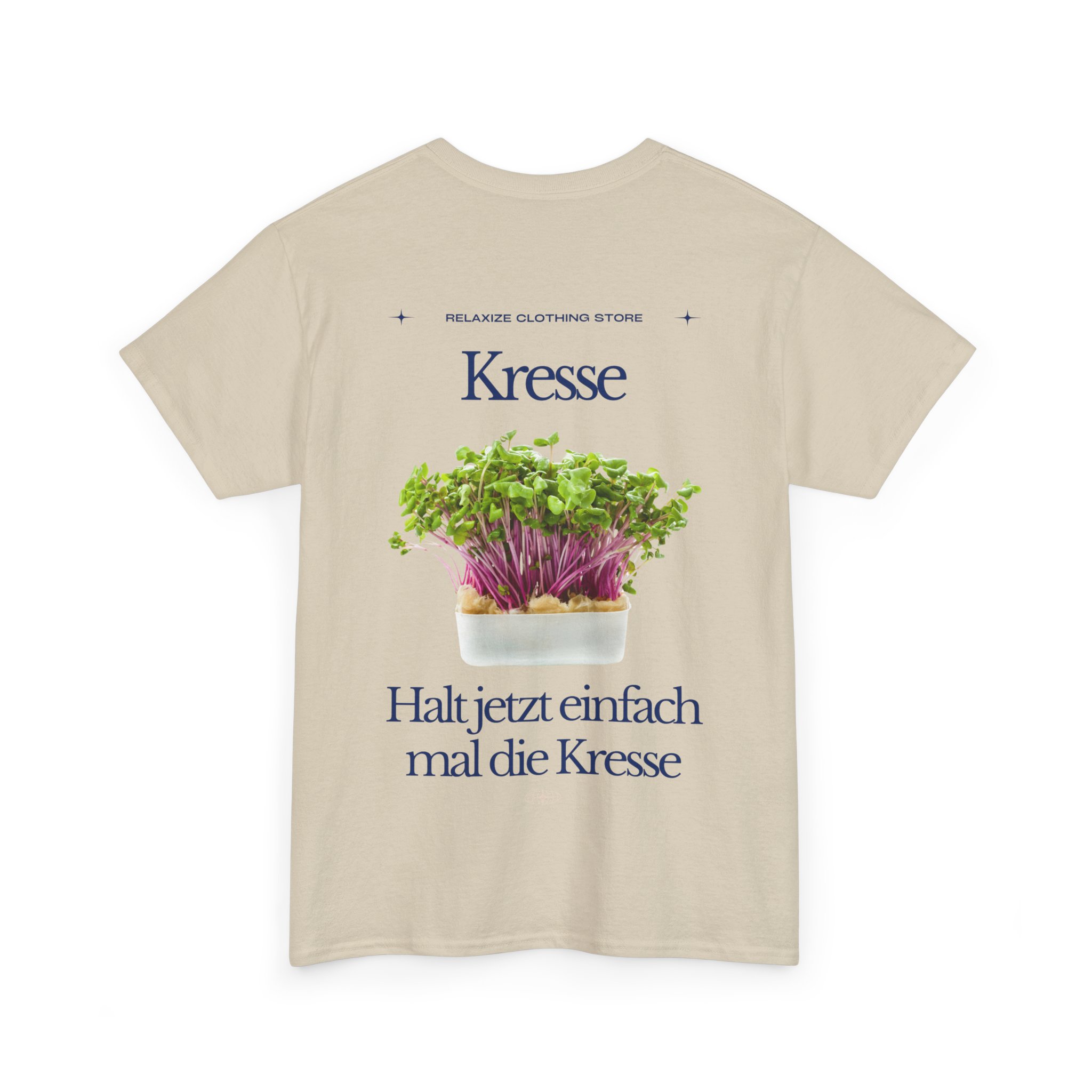 9068082655041316360_2048.jpeg Halt jetzt einfach mal die Kresse | Backprint | Unisex Tee  | Heavy Cotton – Bild 7