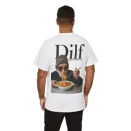 DILF - Digga ich liebe Fusilli | Backprint | Unisex Fit | Heavy Cotton Tee – Bild 11