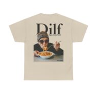 DILF - Digga ich liebe Fusilli | Backprint | Unisex Fit | Heavy Cotton Tee – Bild 2