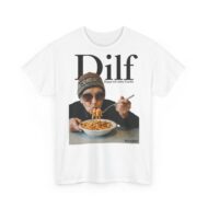 DILF - Digga ich liebe Fusilli | Frontprint | Unisex Fit | Heavy Cotton Tee – Bild 7
