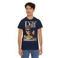 DILF - Digga ich liebe Fusilli | Frontprint | Unisex Fit | Heavy Cotton Tee – Bild 4