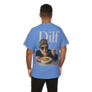 DILF - Digga ich liebe Fusilli | Backprint | Unisex Fit | Heavy Cotton Tee – Bild 23