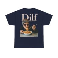 DILF - Digga ich liebe Fusilli | Backprint | Unisex Fit | Heavy Cotton Tee – Bild 6