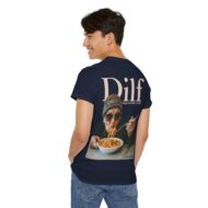 DILF - Digga ich liebe Fusilli | Backprint | Unisex Fit | Heavy Cotton Tee – Bild 8
