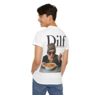 DILF - Digga ich liebe Fusilli | Backprint | Unisex Fit | Heavy Cotton Tee – Bild 12
